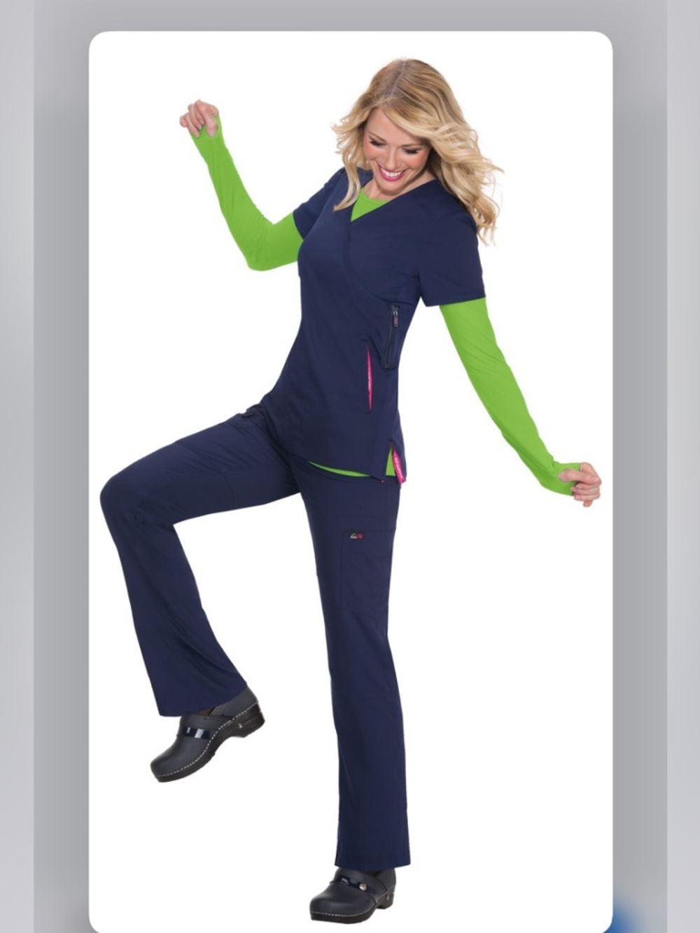 Koi Lite Navy Blue Scrub Set Size Small